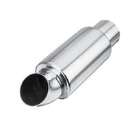 Motorcycle exhaust muffler 1/2pcs 63mm 2.5" Exhaust Muffler Pipe Tip Tail Tube Silencer Universal Middle Section