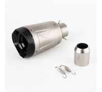 Motorcycle Exhaust Muffler 36-51mm Universal Motorcycle Exhaust Muffler Stainless Steel(A2)