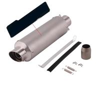 Motorcycle Exhaust muffler Compatible With For Er6n For Z800 Universal 51mm Motorcycle Exhaust Muffler Slip On Line Middle Link Adapter Accessories(H)
