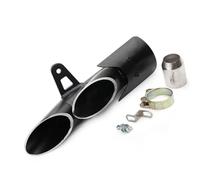 Motorcycle Exhaust Muffler Compatible With Suzuki For Gsxr1000 Motorbike Stainless Steel Muffler Double Hole Big Row Blast For Street Motorbike Accessories Exhaust Pipe