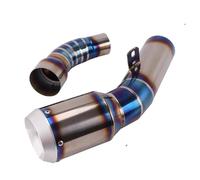 Motorcycle Exhaust Muffler Escape Moto Middle Link Pipe Slip On For For ZX-6R636 2009-2021(Style B)