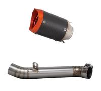 Motorcycle Exhaust Muffler For Aprilia For RSV4 1100 | For Tuono V4 1100 2009-2014 Motorcycle Exhaust Slip On Line Muffler Racing Middle Link Pipe Motorcycle Exhaust Pipe(Style K)