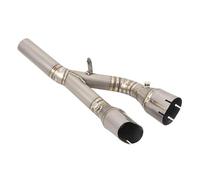 Motorcycle Exhaust Muffler For BMW S1000RR 2019 2020 2021 2022 Motorcycle Exhaust Titanium Alloy Link Pipe Connecting 60mm Muffler