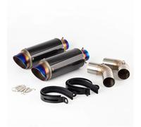 Motorcycle Exhaust Muffler For Ducati 950 Hypermotard 950 2019-2024 Exhaust Double Muffler Link Pipe Slip On(A)