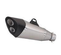 Motorcycle Exhaust Muffler For GSX8R TMAX560 T-MAX560 T MAX560 TMAX 560 Double Hole Universal 60MM 51MM Carbon Muffler With DB Killer Exhaust Pipe(B with R11 sticker)