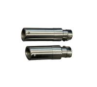Motorcycle Exhaust Muffler For Indian Scout Bobber Sixty For Rogue Twenty 2015-2023 Shorty GP Slip Ons Mufflers With DB Killer Silencer Exhaust Pipe(Silver)