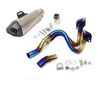 Motorcycle Exhaust Muffler For Kawasaki For ER6N For ER6F For Versys 650 Z650 For Ninja Escape Full Systems Muffler DB Killer Front Link Pipe Motorcycle(12)