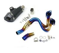 Motorcycle Exhaust Muffler For Kawasaki For ER6N For ER6F For Versys 650 Z650 For Ninja Escape Full Systems Muffler DB Killer Front Link Pipe Motorcycle(8)