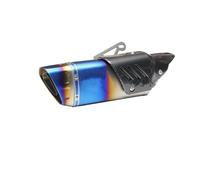 Motorcycle Exhaust Muffler For Kawasaki For Ninja 400 R3 R6 For CBR600RR CBR1000RR NC750X 51mm Motorcycle Exhaust Pipe Universal Muffler Escape Moto(GDGM-BL)