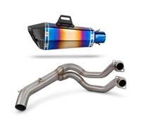 Motorcycle Exhaust Muffler For Kawasaki For Ninja650 Z650 2017-2023 Escape Racing Line Full Motorcycle Exhaust System Modify Front Pipe Muffler With DB Killer(C1)