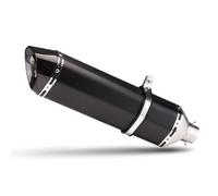 Motorcycle Exhaust Muffler For MT-07 For MT07 MT 07 For ZX 6R For ZX-6R ZX6R 51mm Universal Carbon Fiber Modify Muffler Escape 570mm Exhaust Pipe(M CARBON TIP)