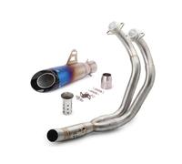 Motorcycle Exhaust Muffler For MT07 For MT-07 R7 Xsr700 R7 Exhaust Front Section Stainless Steel Steel Front Section(B with)