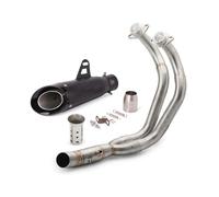 Motorcycle Exhaust Muffler For MT07 For MT-07 R7 Xsr700 R7 Exhaust Front Section Stainless Steel Steel Front Section(C with)
