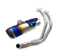 Motorcycle Exhaust Muffler For MT07 For MT-07 R7 Xsr700 R7 Exhaust Front Section Stainless Steel Steel Front Section(G with)