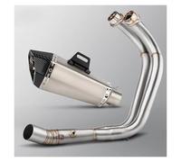 Motorcycle Exhaust Muffler For MT07 For XSR700 FZ07 Tracer 7 R7 2014-2025 Full System Motorcycle Exhaust Modify Front Pipe Muffler With DB Killer Escape(C 14-24 One O2S)