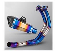 Motorcycle Exhaust Muffler For MT07 For XSR700 FZ07 Tracer 7 R7 2014-2025 Full System Motorcycle Exhaust Modify Front Pipe Muffler With DB Killer Escape(A 14-24 One O2S)
