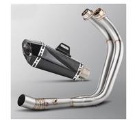 Motorcycle Exhaust Muffler For MT07 For XSR700 FZ07 Tracer 7 R7 2014-2025 Full System Motorcycle Exhaust Modify Front Pipe Muffler With DB Killer Escape(D 14-24 One O2S)