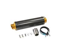 Motorcycle Exhaust Muffler For MT07 R3 CBR1000 Scooter Racing Escape Moto Silencieux 51mm Universal Motorbike Exhaust Silencer Carbon Fiber Muffler(GD072C-01-300golden)