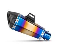 Motorcycle Exhaust Muffler For Z650 Z 650 GSX250R GSX-250R GSX 250R GSX-S150 GSX S150 GSXS 150 PCX 51MM Hexagon Muffler With DB Killer Exhaust Pipe(C BLUE LASER)