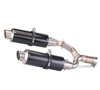 Motorcycle Exhaust Muffler Front Link Pipe For Suzuki GSR600 GSR 600 BK600 2006 2007 2008 2009 2010 2011 Exhaust Pipe Silencer Muffler Exhaust(Color 2)