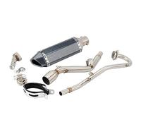 Motorcycle Exhaust Muffler High Level Mid Link Escape Slip-on Pipe For Suzuki DR 125 SM 2008-2015 DR125SM DR125 Automotive(4)