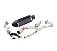Motorcycle Exhaust Muffler High Level Mid Link Escape Slip-on Pipe For Suzuki DR 125 SM 2008-2015 DR125SM DR125 Automotive(5)