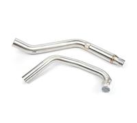Motorcycle Exhaust Muffler Link Pipe 51mm Exhaust Headers Front Pipe For CB190 CB190R CBF190X CBF190(Style 1)