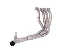 Motorcycle Exhaust Muffler Link Pipe Adapter For Kawasaki For Ninja For Z900 A2 For 35KW For 70KW 2025 Motorcycle Exhaust Escape Systems Front Link Pipe Connection Muffler Slip On