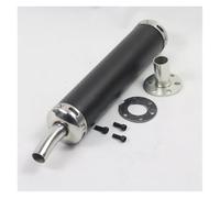 Motorcycle Exhaust Muffler Link Pipe Adapter Uninversal Stainless Steel 60 * 280 Motorcycle Exhaust Muffler Silencer Pipe Motorbike Racing For Street Scooter Pitbike(A)