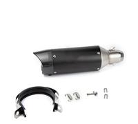 Motorcycle Exhaust Muffler Link Pipe Adapter Universal 51mm Motorcycle Carbon Fiber Exhaust Pipe With DB Killer For ZX10R For Z900 For MT07 For R3 R25(Type A)