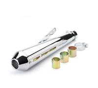 Motorcycle Exhaust Muffler Link Pipe Adapter Universal Motorcycle Motorbike Exhaust Muffler Pipe Tip Retro Vintage Rear Pipe Tube For Cafe Racer For Crown Prince For XL883 1200(8)