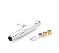 Motorcycle Exhaust Muffler Link Pipe Adapter Universal Motorcycle Motorbike Exhaust Muffler Pipe Tip Retro Vintage Rear Pipe Tube For Cafe Racer For Crown Prince For XL883 1200(10)