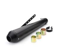 Motorcycle Exhaust Muffler Link Pipe Adapter Universal Motorcycle Motorbike Exhaust Muffler Pipe Tip Retro Vintage Rear Pipe Tube For Cafe Racer For Crown Prince For XL883 1200(7)