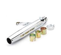 Motorcycle Exhaust Muffler Link Pipe Adapter Universal Motorcycle Motorbike Exhaust Muffler Pipe Tip Retro Vintage Rear Pipe Tube For Cafe Racer For Crown Prince For XL883 1200(4)