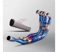 Motorcycle Exhaust Muffler Modified Pipe Connection Middle Tube Link Full Exhaust Muffler Styem For B&MW S1000rr(TYPE-E)