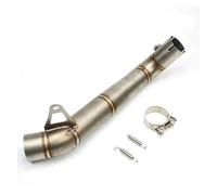Motorcycle Exhaust Muffler Motorcycle Exhaust Middle Link Pipe Escape 60mm For CBR1000RR CBR 1000R 2008-2015(BLUE)