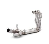 Motorcycle exhaust muffler pipe For 500RR ZXXMOTO For 500R Front Connect Link Pipe Connection 60MM Escape Exhaust Full System Muffler Slip on