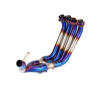 motorcycle exhaust muffler pipe Motorcycle Accessoires Exhaust For YZF R6 Modify Tube Stainless Front Middle Link Pipe Line Fits The Muffler