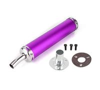 Motorcycle Exhaust Muffler Pipe, Universal Exhaust Short Pipe Motorcycle Modified Fit for 2 Stroke Motorcycle (Purple)+mini moto exhaust +Auto