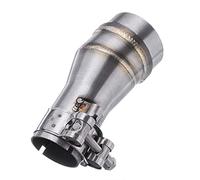 Motorcycle Exhaust Muffler Pipe Universal Motorcycle Modified Exhaust Muffler Pipe Adapter Connector Pipe Tube 51mm To 35mm For S&uzuki Exhaust Escape
