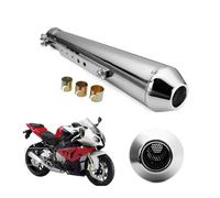 Motorcycle Exhaust Muffler Retro Vintage Classic Electroplating Escape Moto for Cafe Racer Bobber Chopper Custom,Functionality