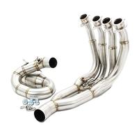 Motorcycle Exhaust Muffler Silencer Pipe Front Pipe Exhaust Motorcycle Slip On Connect Link For YZF R6 2006-2018 Muffler Silencer(A)