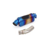 Motorcycle Exhaust Muffler Tail Pipe Mid Connect Tube Slip On 51mm With DB Killer Stainless Steel For VOGE Q250 Q 250 2023