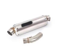 Motorcycle Exhaust Muffler Tail Pipe Mid Connect Tube Slip On 51mm With DB Killer Stainless Steel For VOGE Q250 Q 250 2023