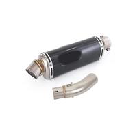 Motorcycle Exhaust Muffler Tail Pipe Mid Connect Tube Slip On 51mm With DB Killer Stainless Steel For VOGE Q250 Q 250 2023