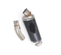 Motorcycle Exhaust Muffler Tail Pipe Mid Connect Tube Slip On 51mm With DB Killer Stainless Steel For VOGE Q250 Q 250 2023