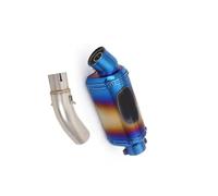 Motorcycle Exhaust Muffler Tail Pipe Mid Connect Tube Slip On 51mm With DB Killer Stainless Steel For VOGE Q250 Q 250 2023