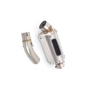 Motorcycle Exhaust Muffler Tail Pipe Mid Connect Tube Slip On 51mm With DB Killer Stainless Steel For VOGE Q250 Q 250 2023