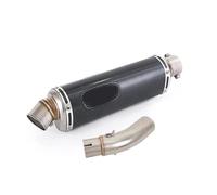 Motorcycle Exhaust Muffler Tail Pipe Mid Connect Tube Slip On 51mm With DB Killer Stainless Steel For VOGE Q250 Q 250 2023