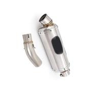 Motorcycle Exhaust Muffler Tail Pipe Mid Connect Tube Slip On 51mm With DB Killer Stainless Steel For VOGE Q250 Q 250 2023
